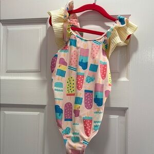 Ruffle Butts Popsicle Print One Piece - Multicolor